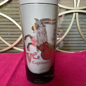 Vintage Federal Zodiac “Capricorn” Smoked Highball
